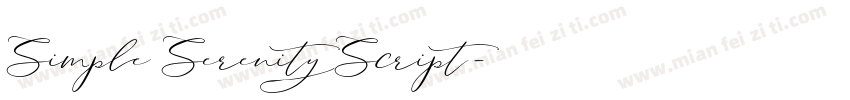 Simple Serenity Script字体转换